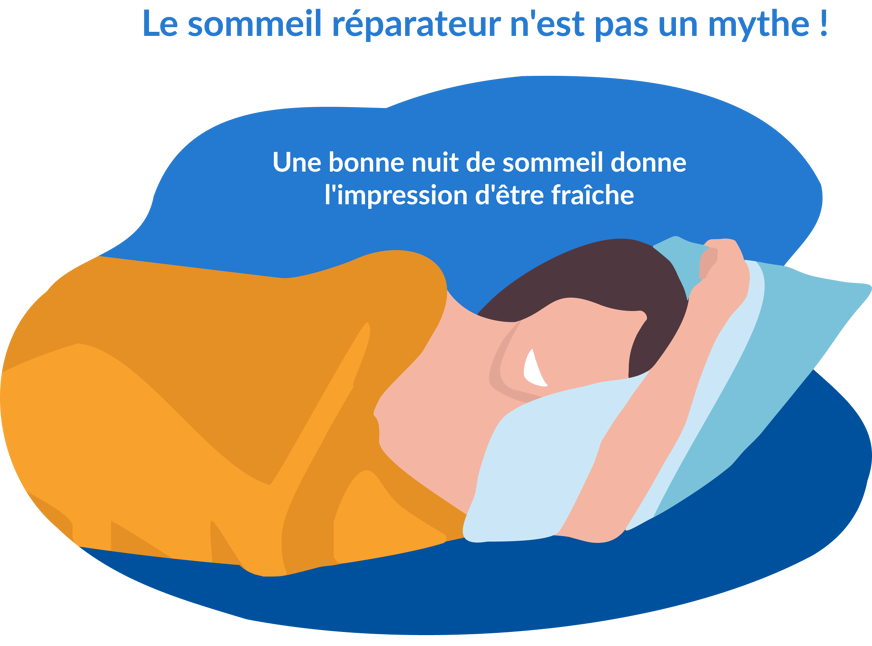 Une femme heureuse au lit